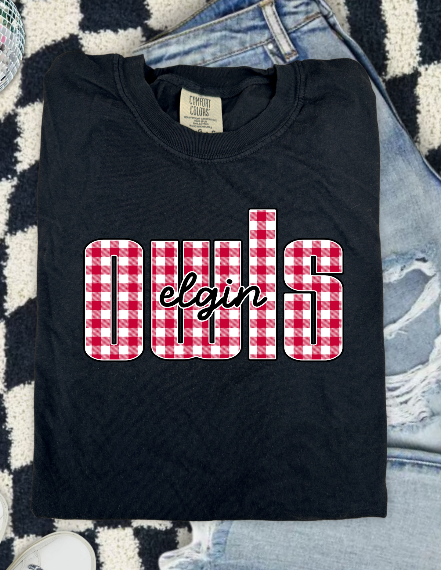 Gingham OWLS T-Shirt