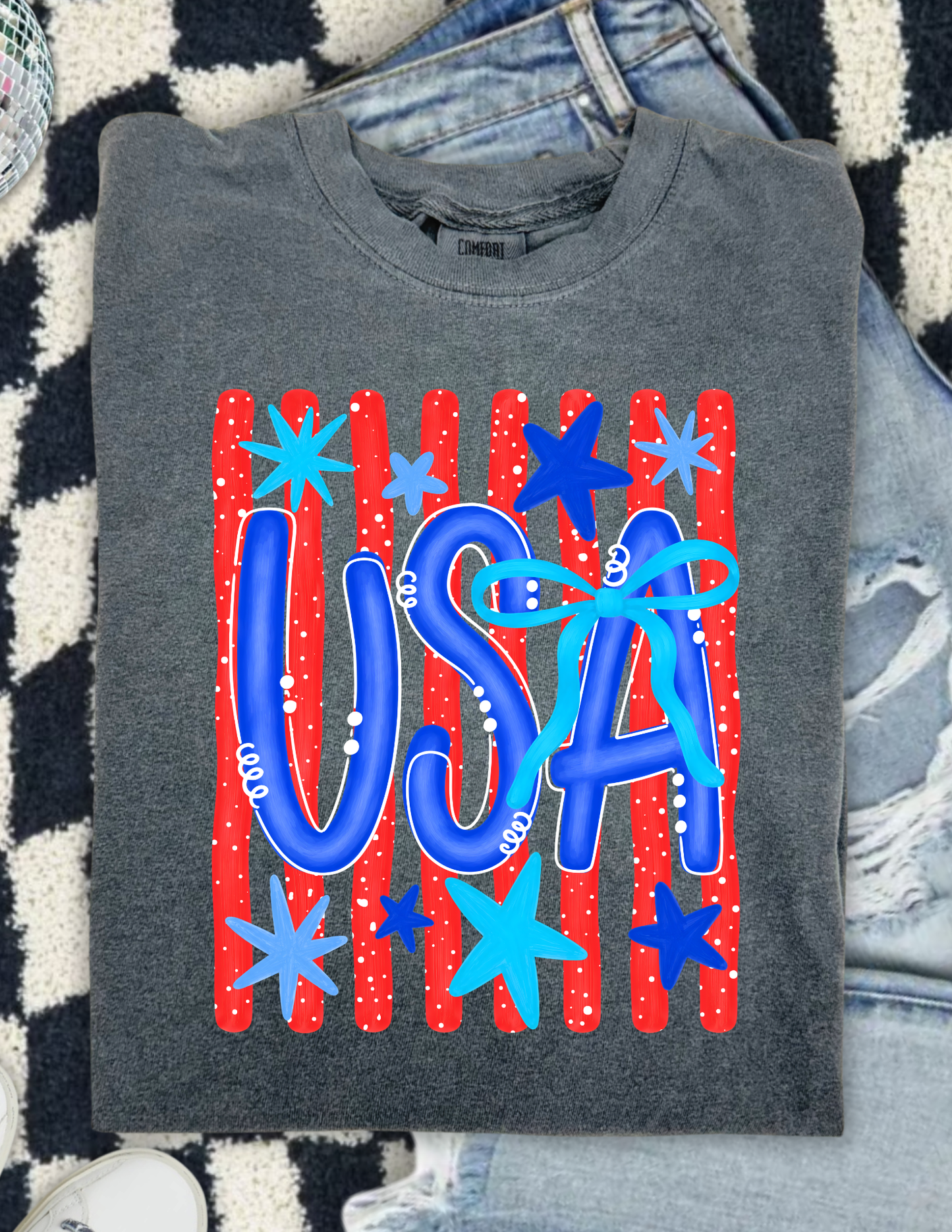 Striped USA T-Shirt