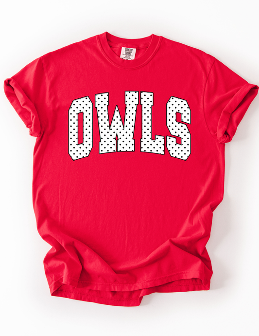 Polka Dot Owls T-Shirt