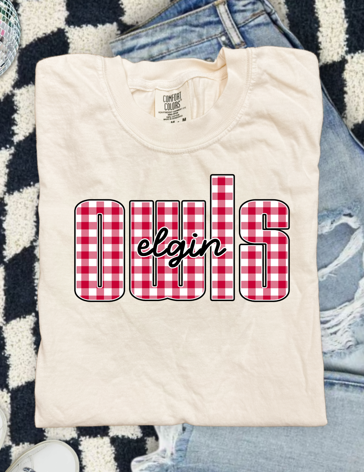 Gingham OWLS T-Shirt