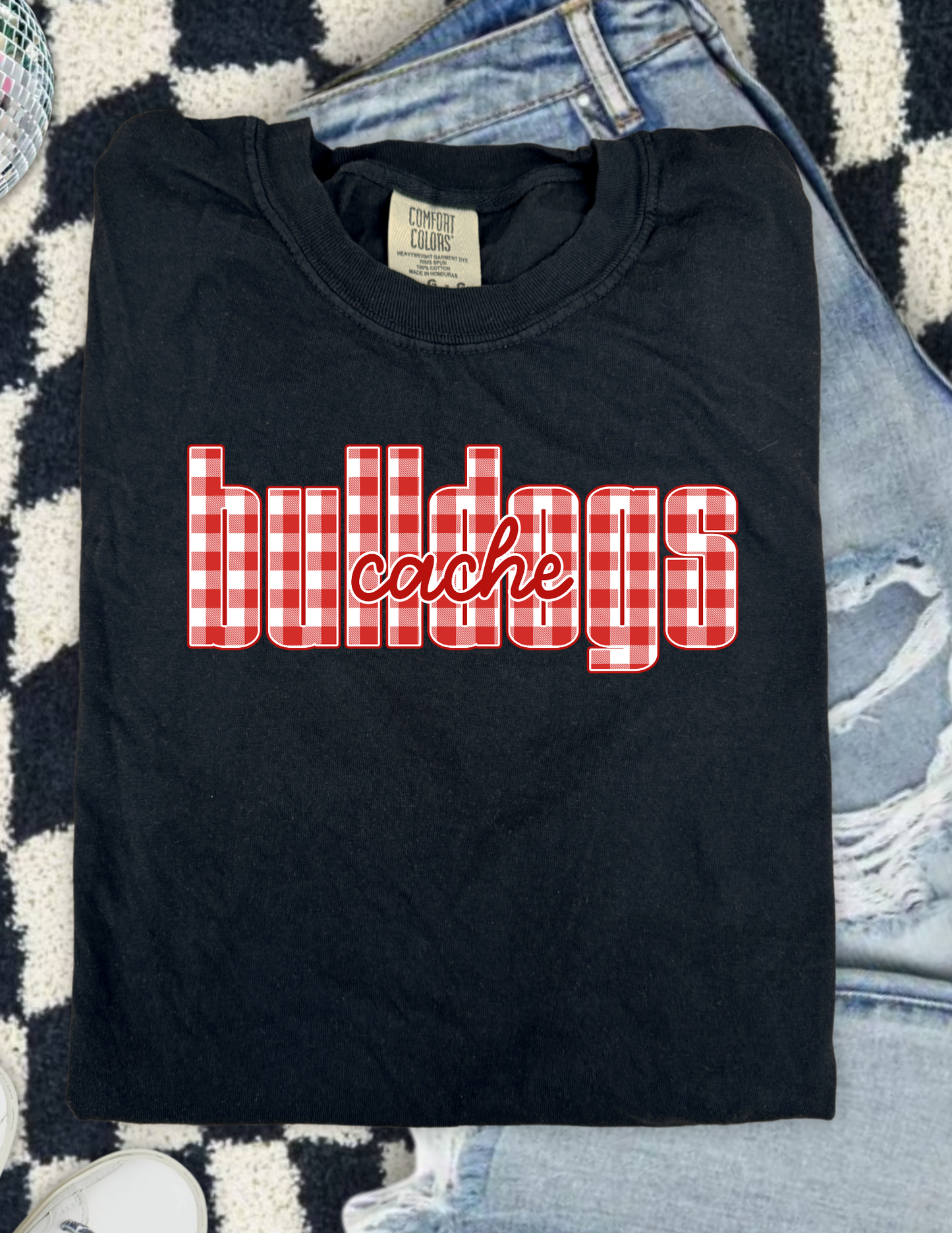 Gingham Bulldogs T-Shirt